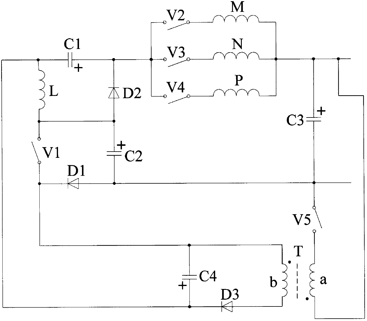 A variable speed switch reluctance wind generator forced excitation pump step-up converter system