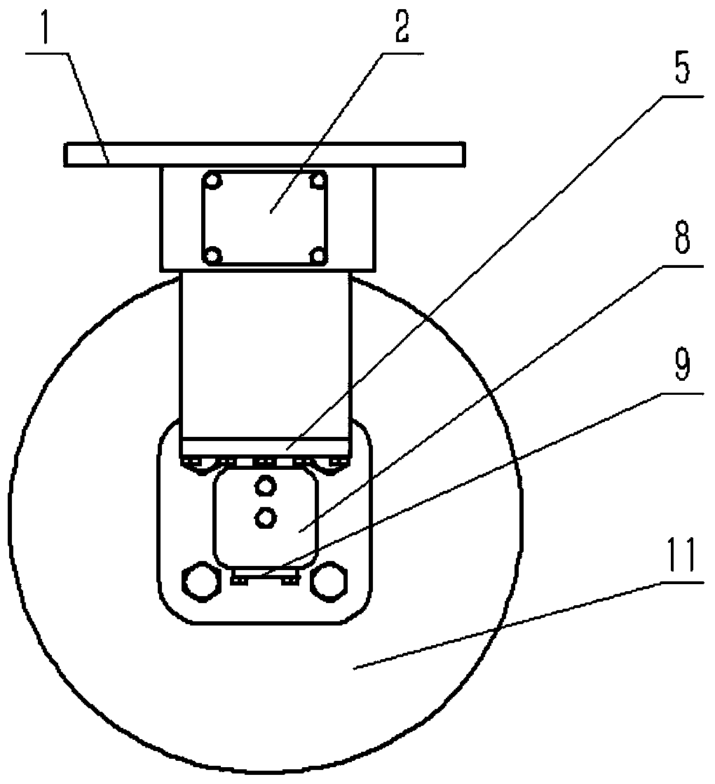 Crane intelligent arm head lamp device and control method