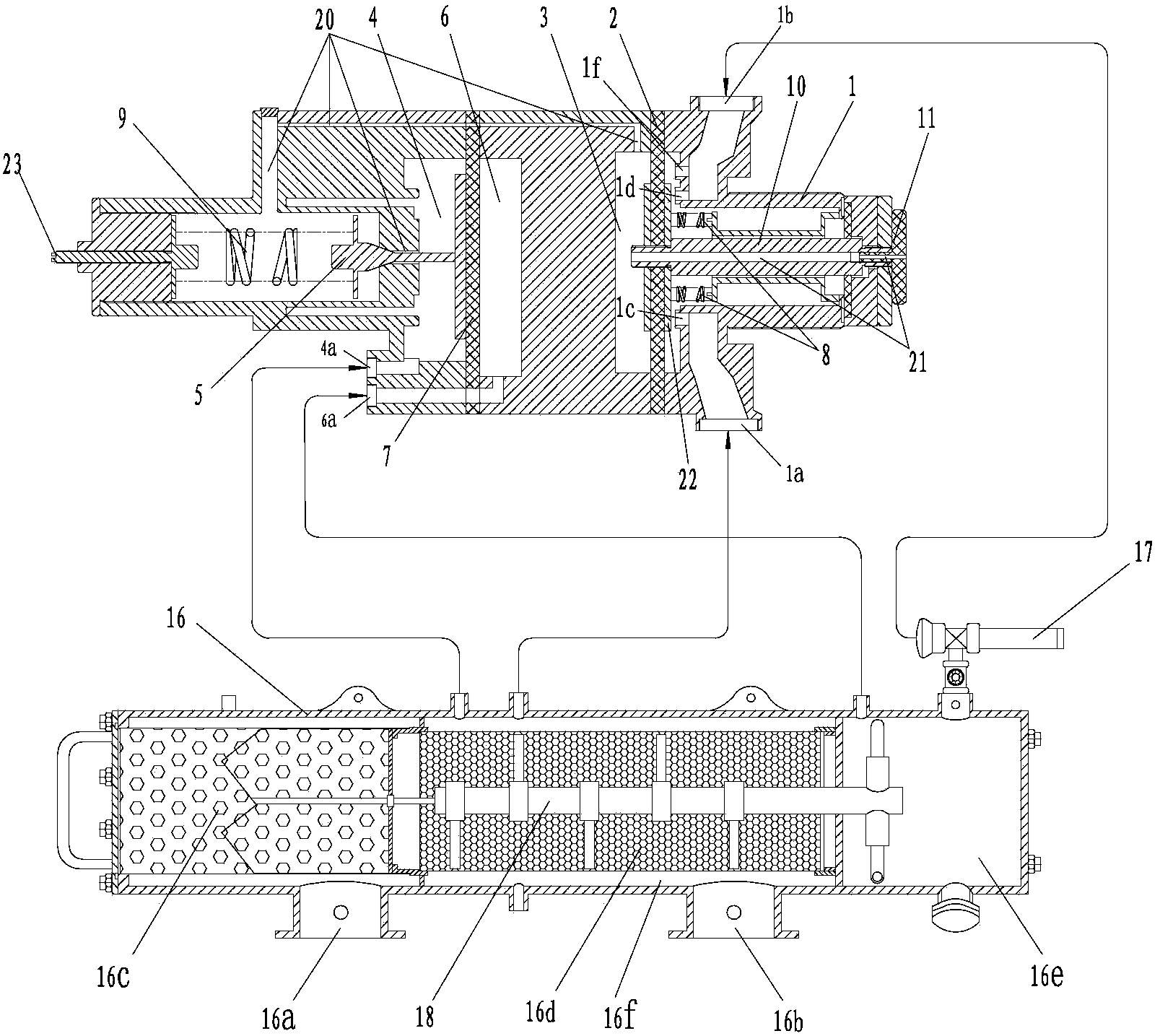 Hydraulic pressure differential controller and application thereof