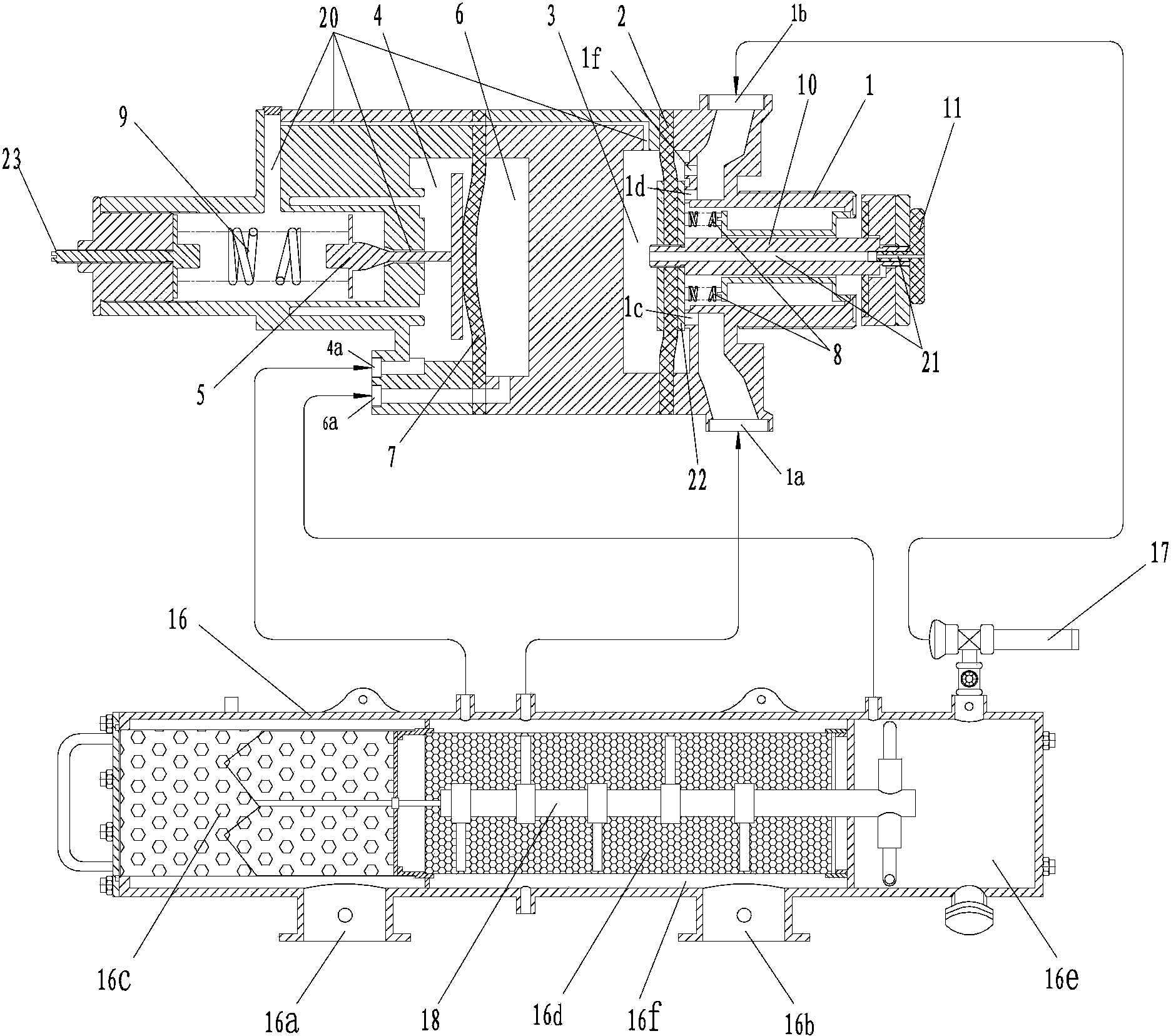 Hydraulic pressure differential controller and application thereof