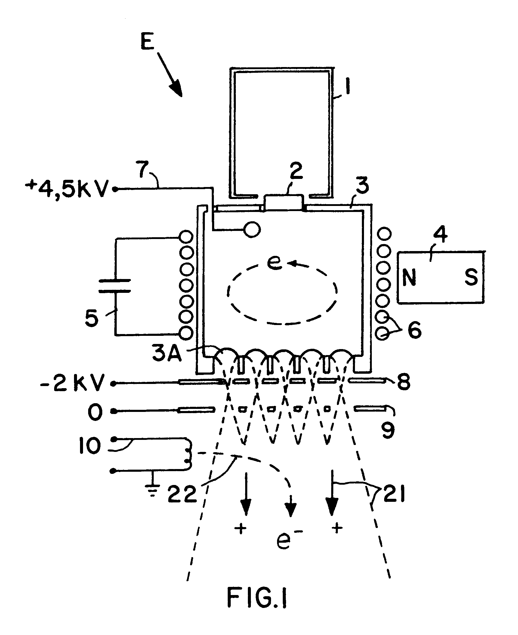Electrostatic propulsion engine with neutralizing ion source