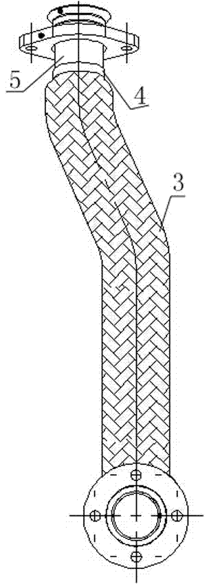 Gas exhaust tube of insulated lorry