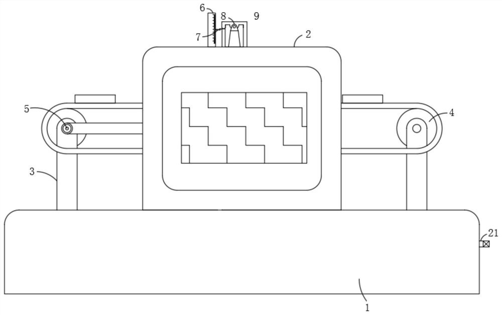 Sheet metal flatness detection device