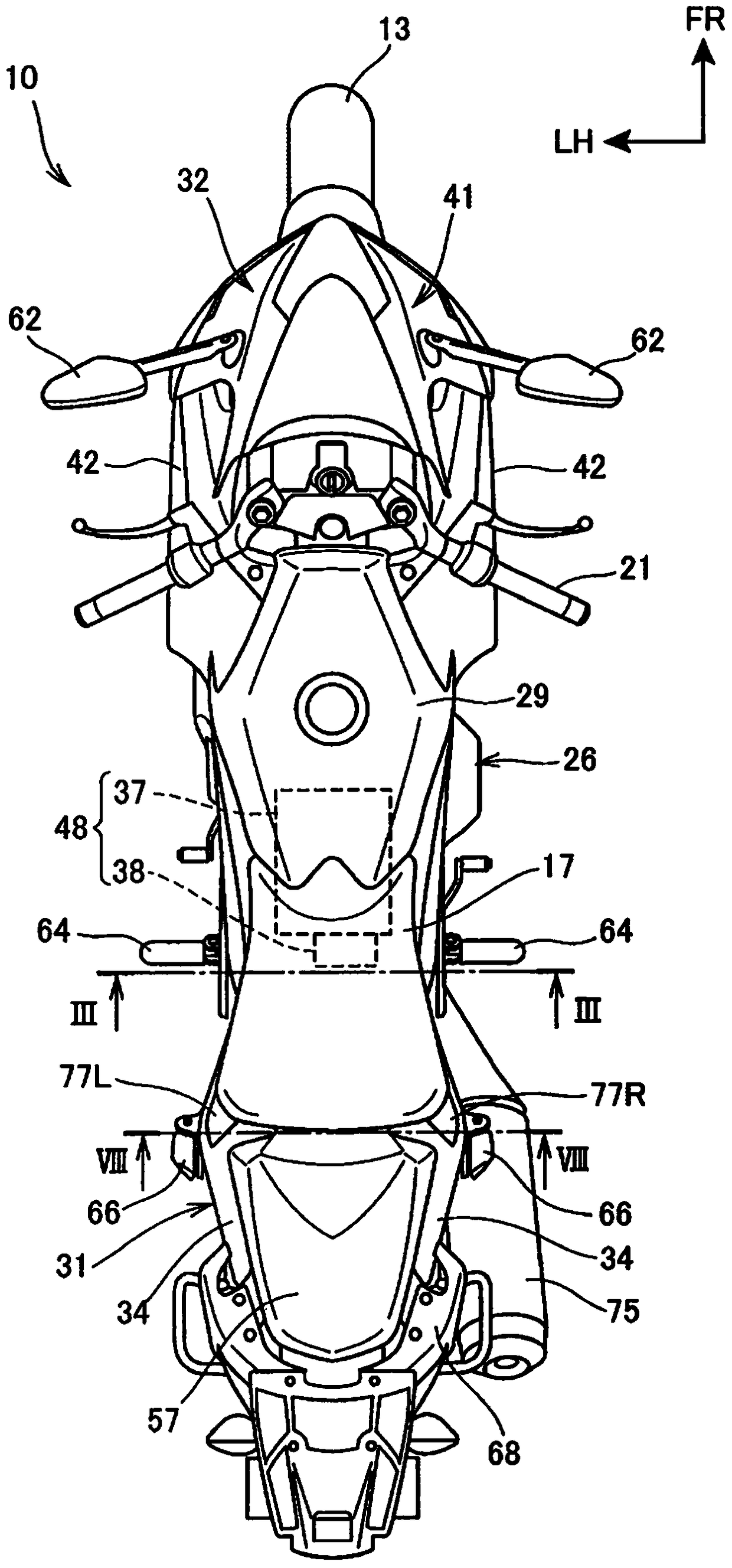 Air intake structure of saddle-riding vehicle
