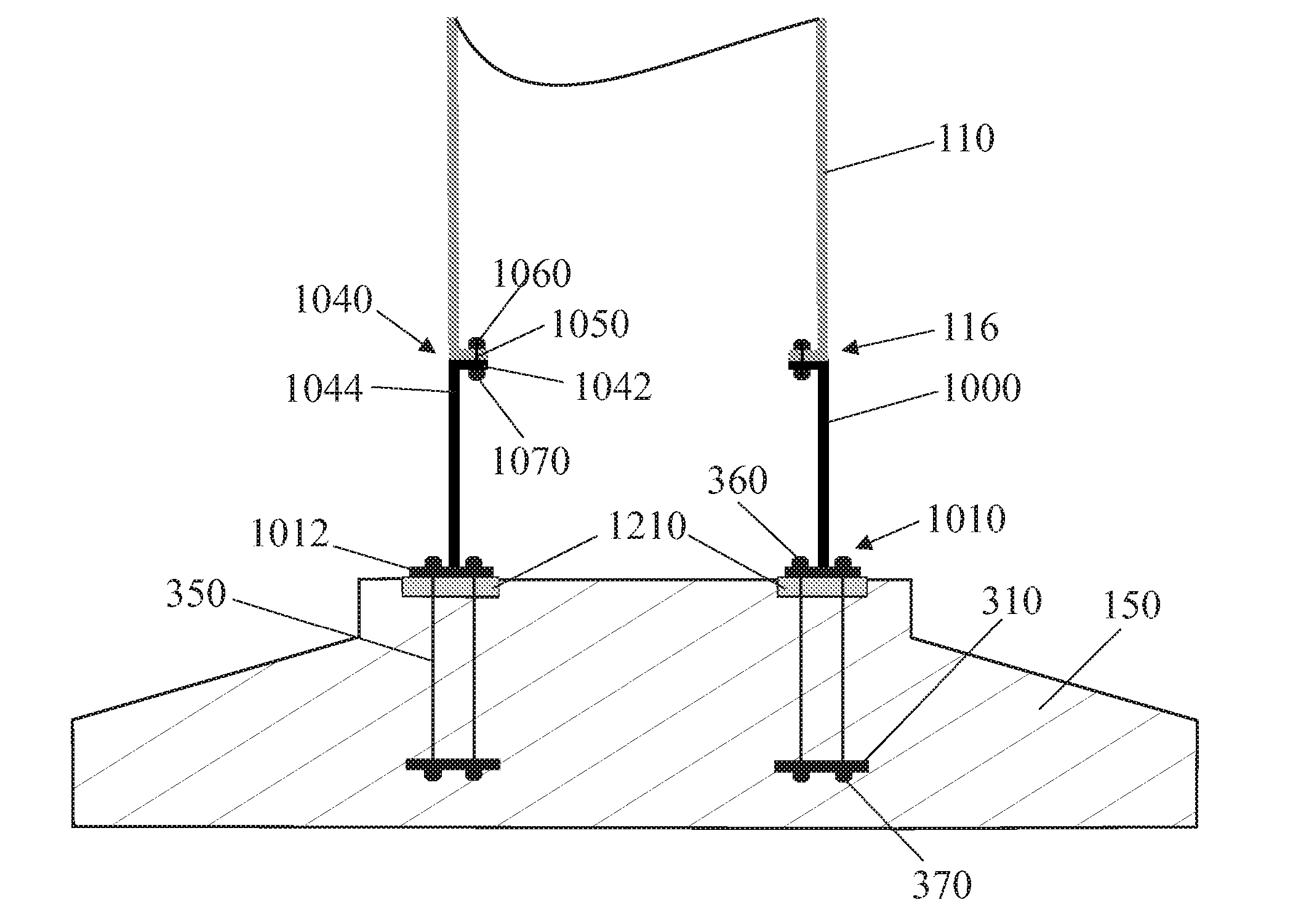 Tower adapter, method of producing a tower foundation and tower foundation