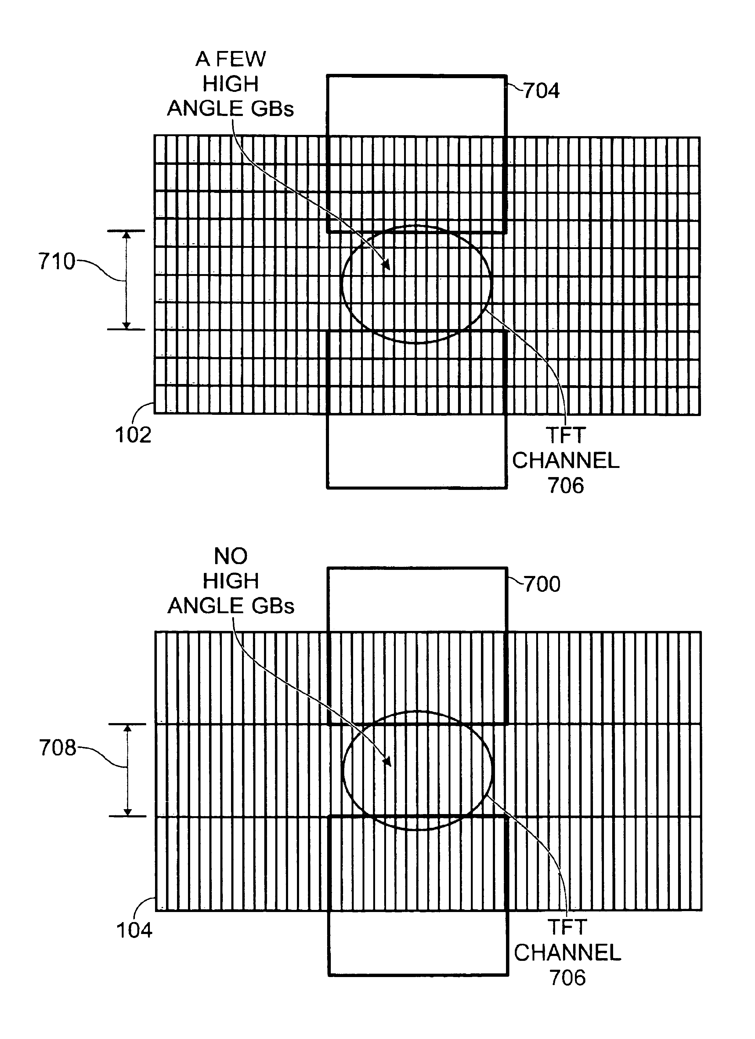 Variable quality semiconductor film substrate