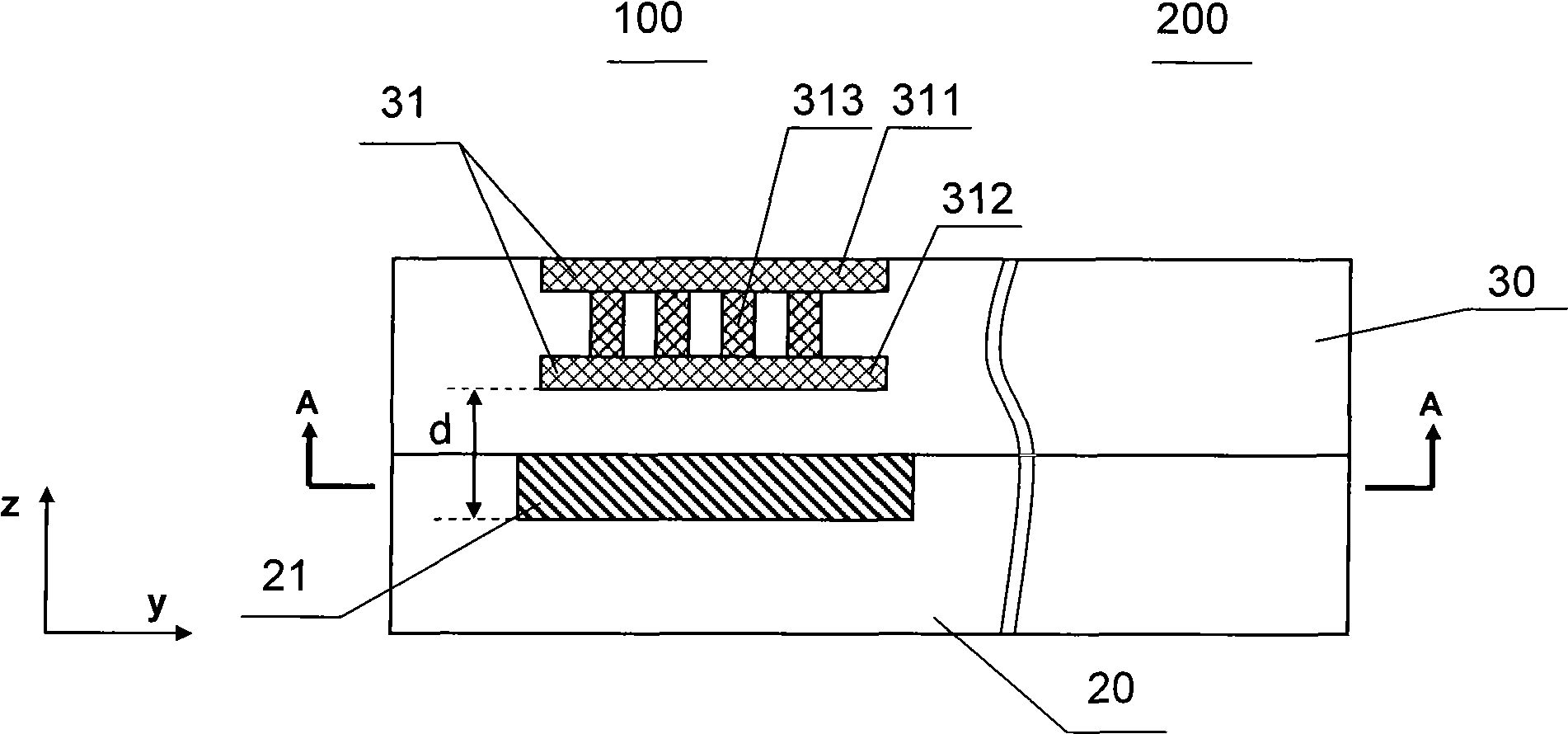 Contact bonding pad for reducing parasitic capacitance and manufacturing method thereof