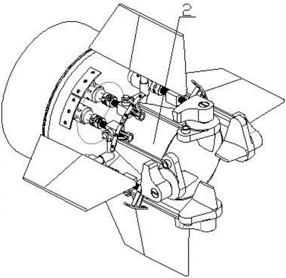 Jet vane and air vane linkage mechanism of aircraft