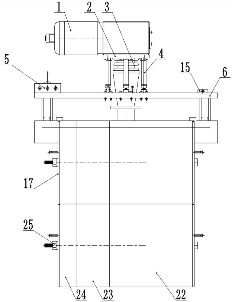 An integrated construction device for rammed earth wall formwork support and tamping