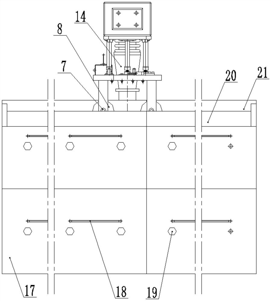An integrated construction device for rammed earth wall formwork support and tamping