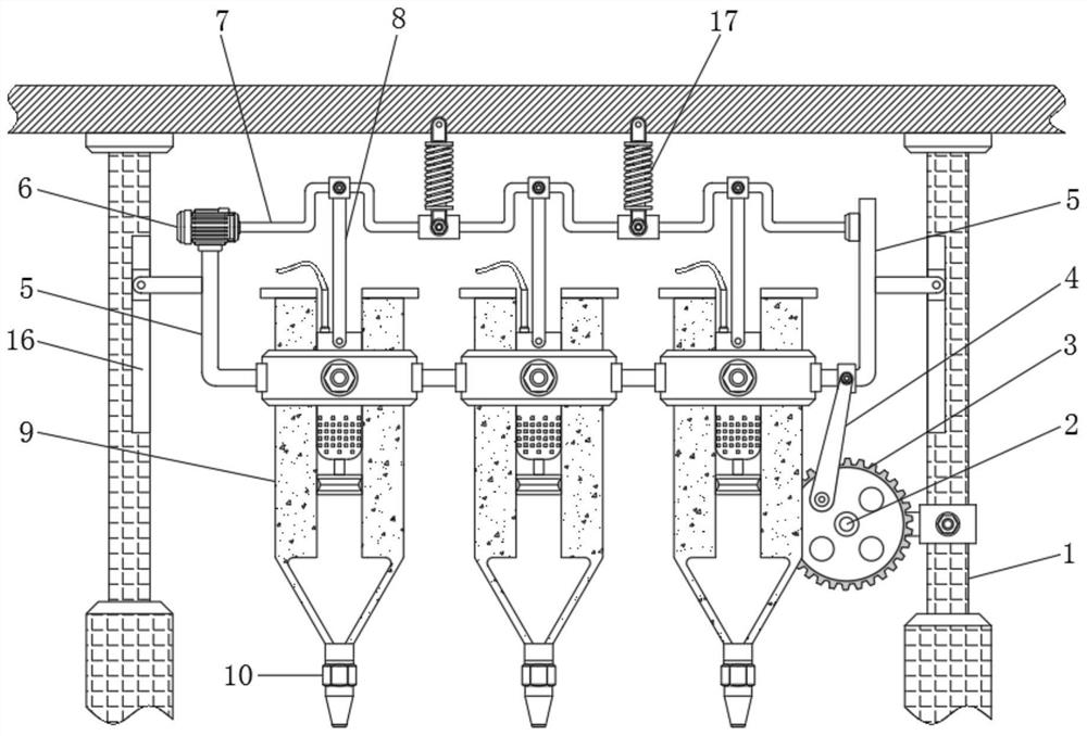 Filling and leakage preventing device for edible oil processing
