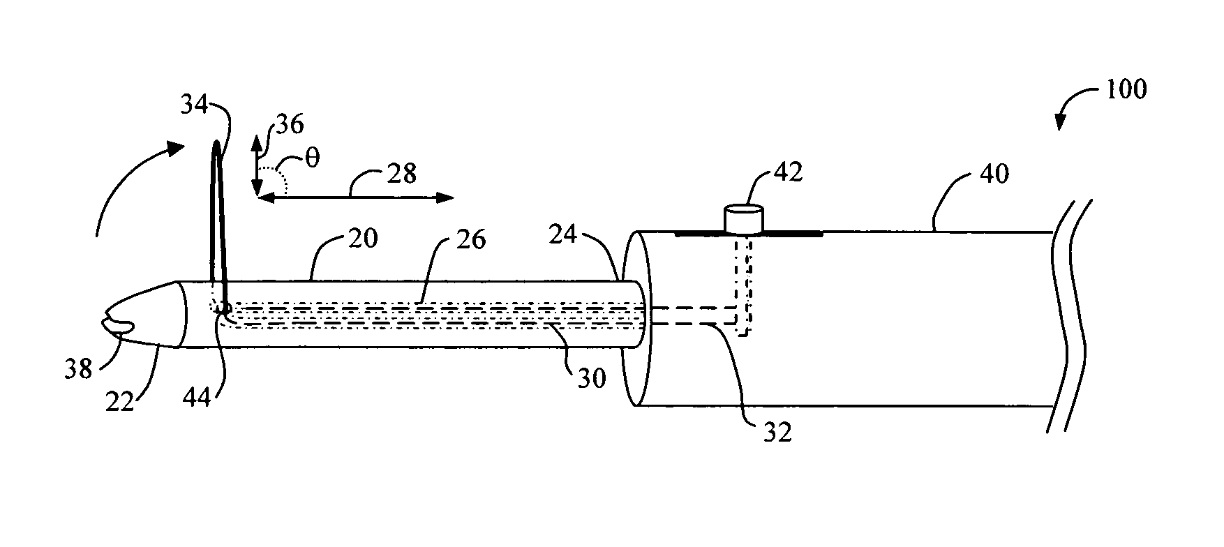 Bendable cutting device
