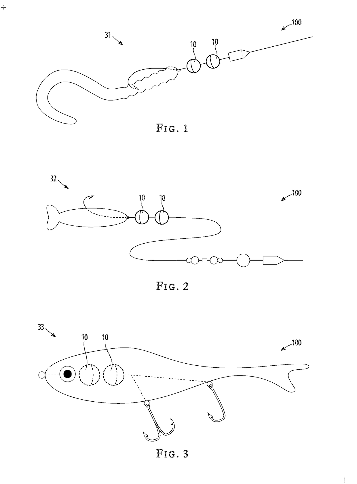 Fishing using sonic-visual stimulators method
