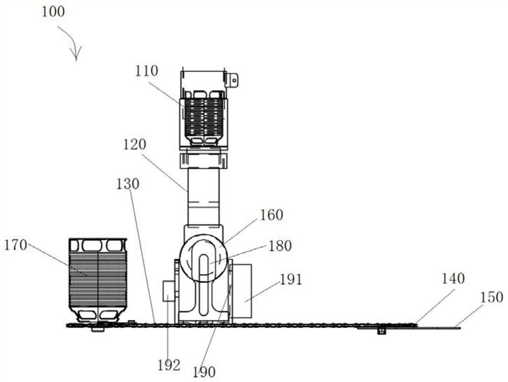 Pruning device for ultrahigh branches below power transmission line