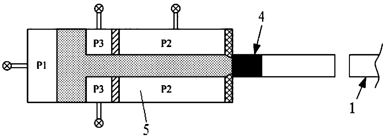 Measuring device and measurement method for stress wave attenuation law of quasi-brittle materials under explosion