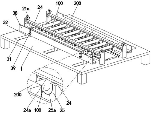 Welding jig for making grille guardrail