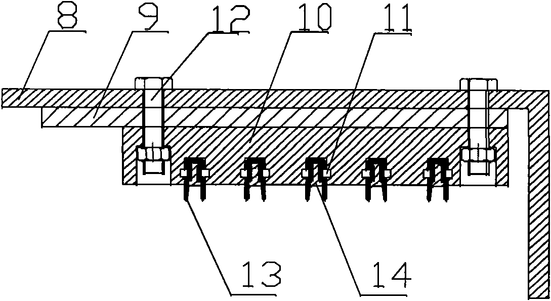 Flexible wire sliding device of periphery transmission thickener