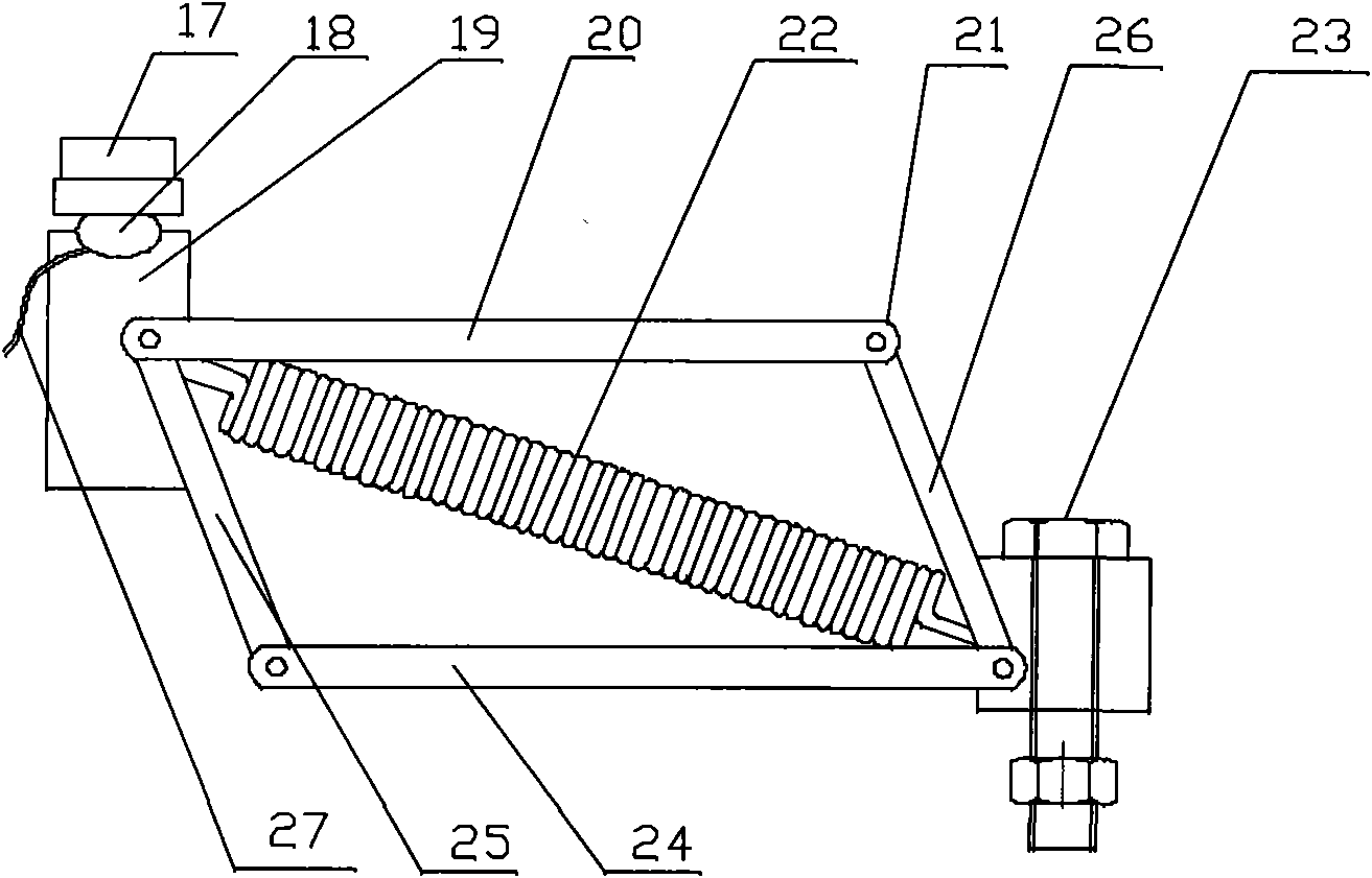 Flexible wire sliding device of periphery transmission thickener