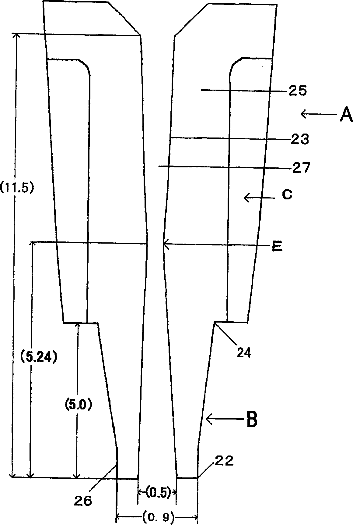 Micro-transfusion core made of plastics and transfusion tube for mounting said transfusion core