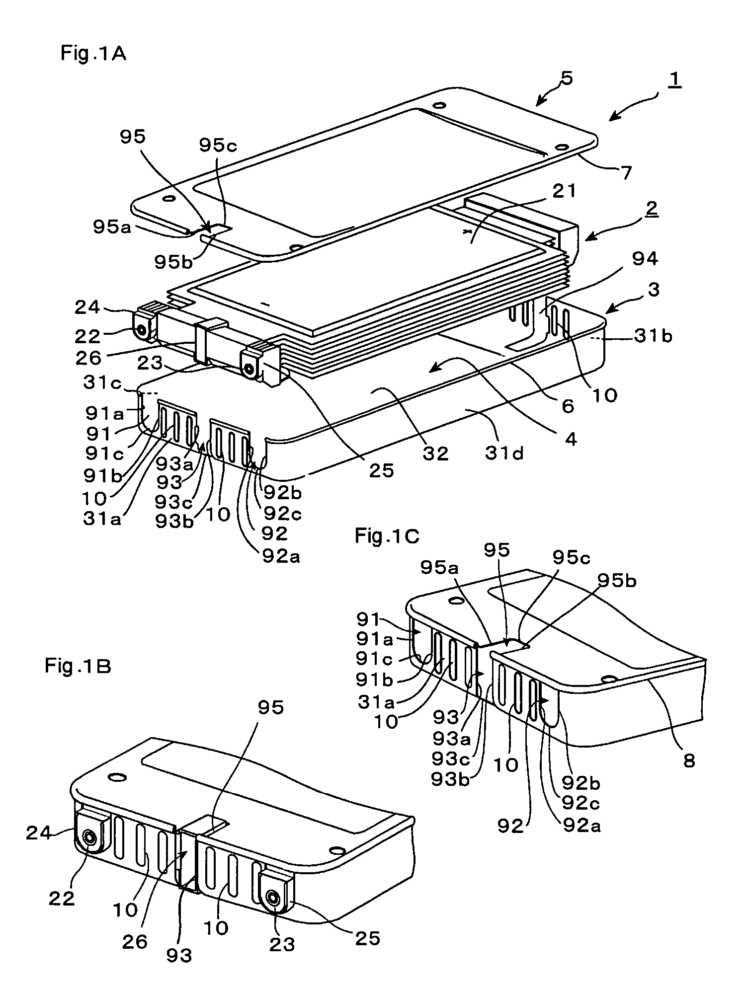 Battery outer case for receiving a flat battery pack joined by seam-rolling