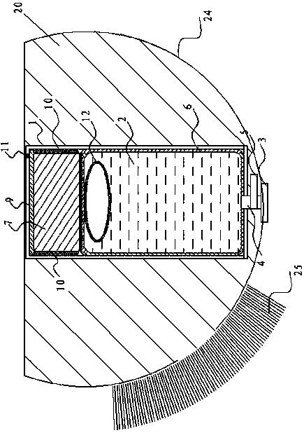 A robot for detecting the surface of the steel plate shell of a ship