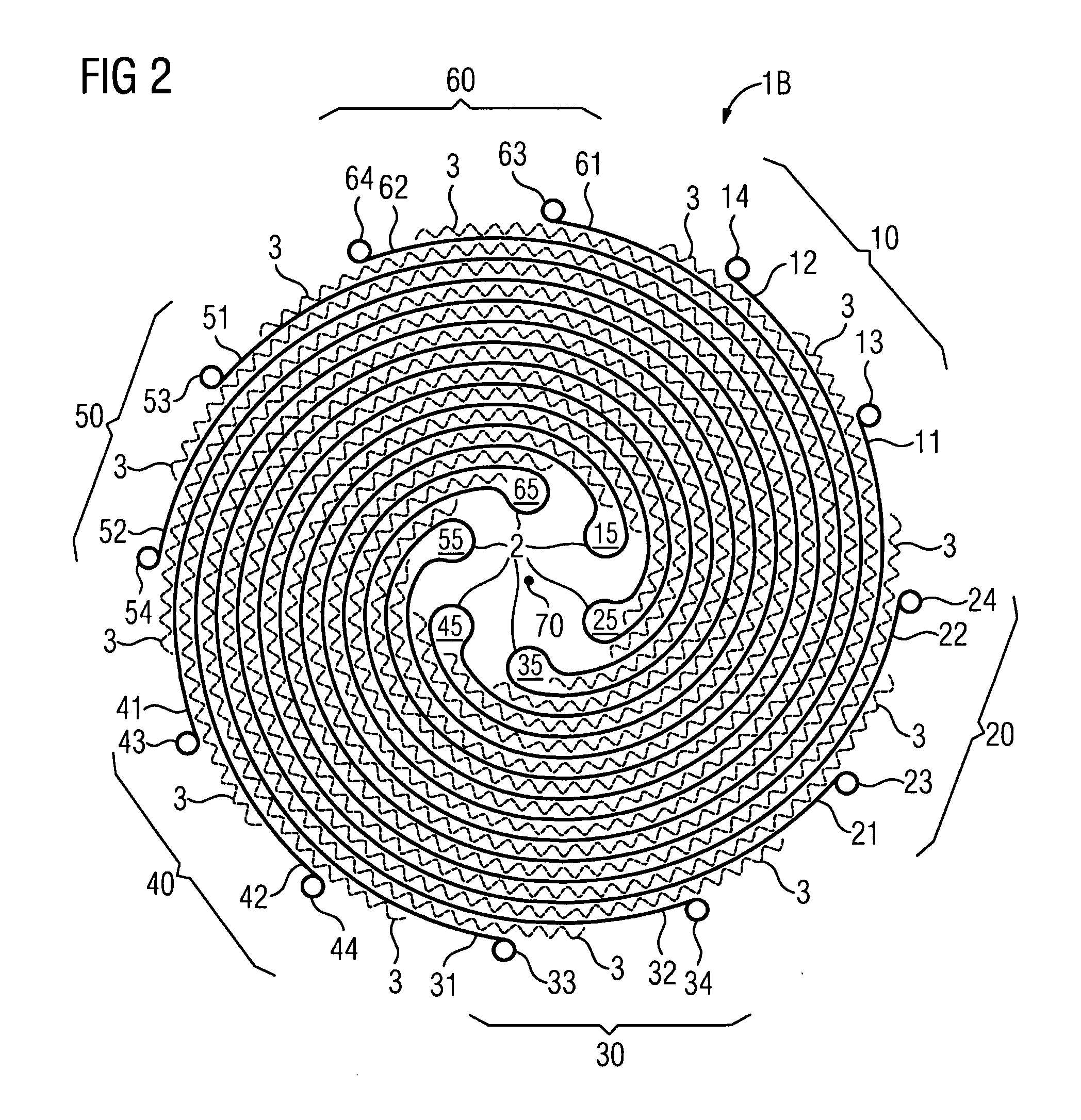 Conductor arrangement for a resistive switching element having at least two composite conductors made from superconducting conductor bands