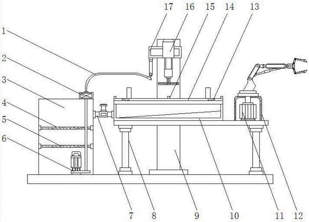 Nozzle machining device for electric hair drier