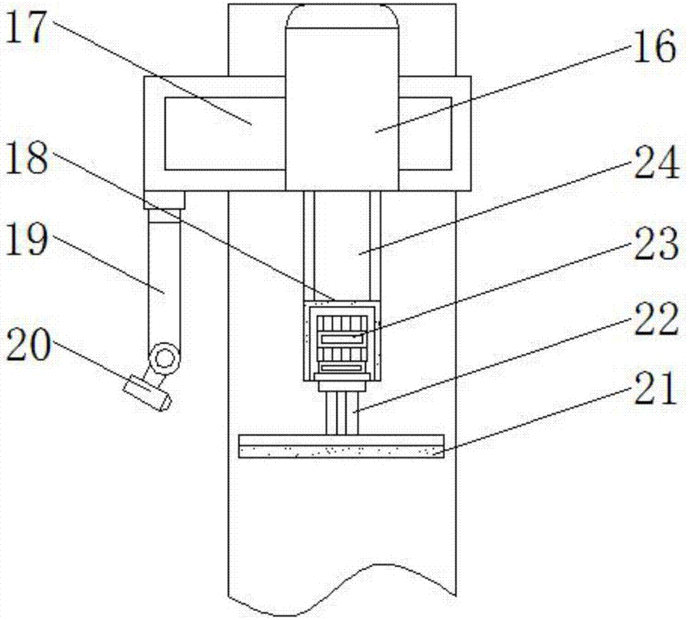 Nozzle machining device for electric hair drier