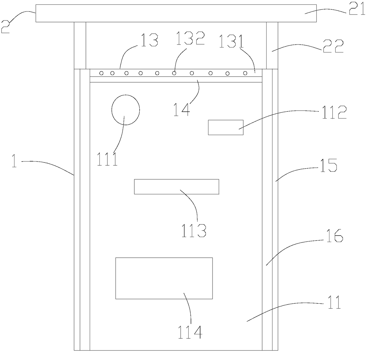 Wire arrangement-facilitating and dustproof computer case