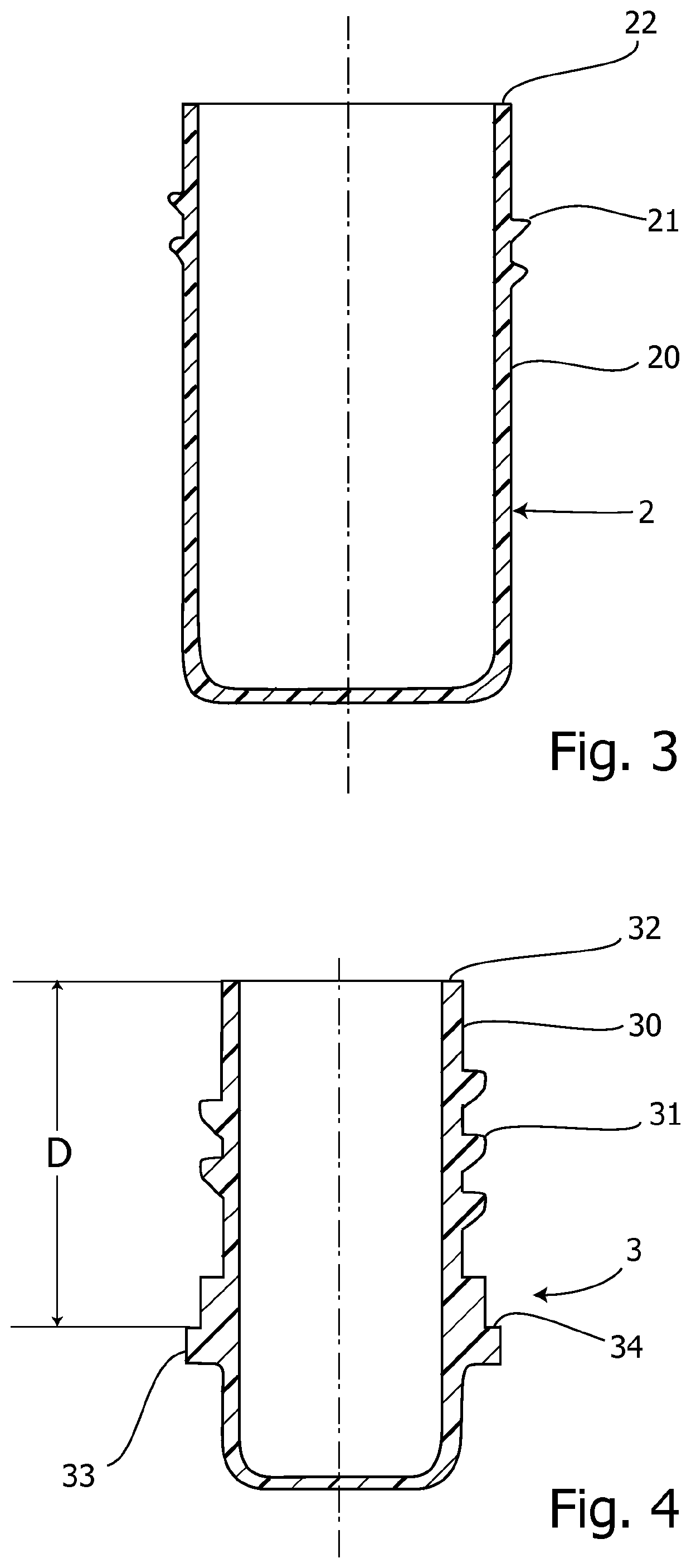 Container and method for preserving a tissue sample
