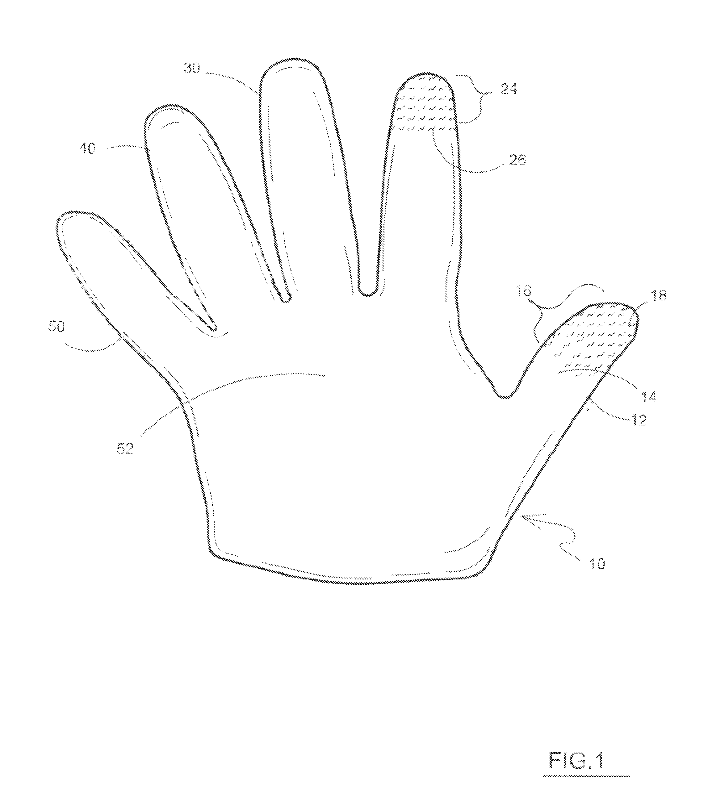 Knit Gloves with Conductive Finger Pads