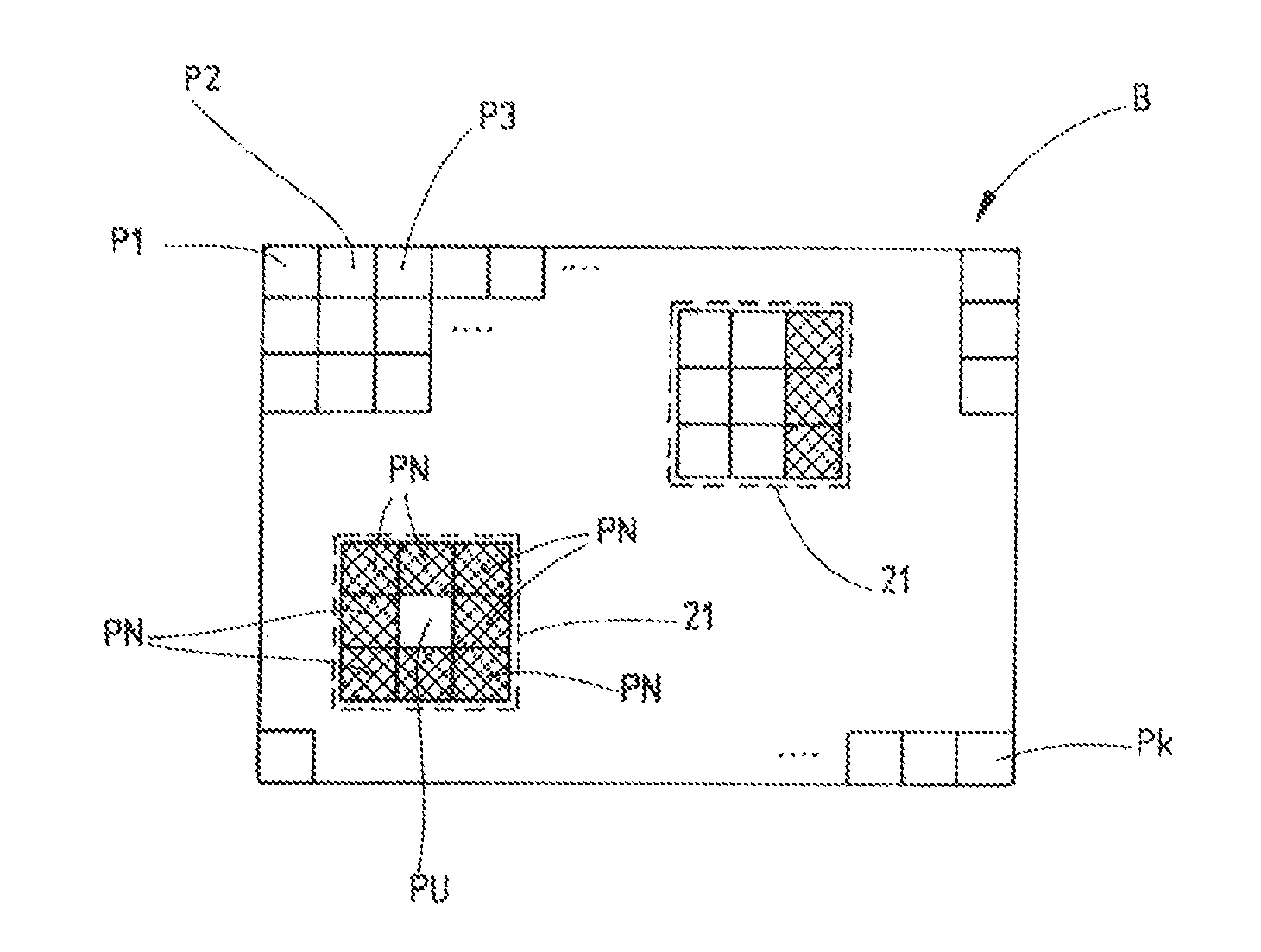 Method for optically scanning an edge in or on a surface region