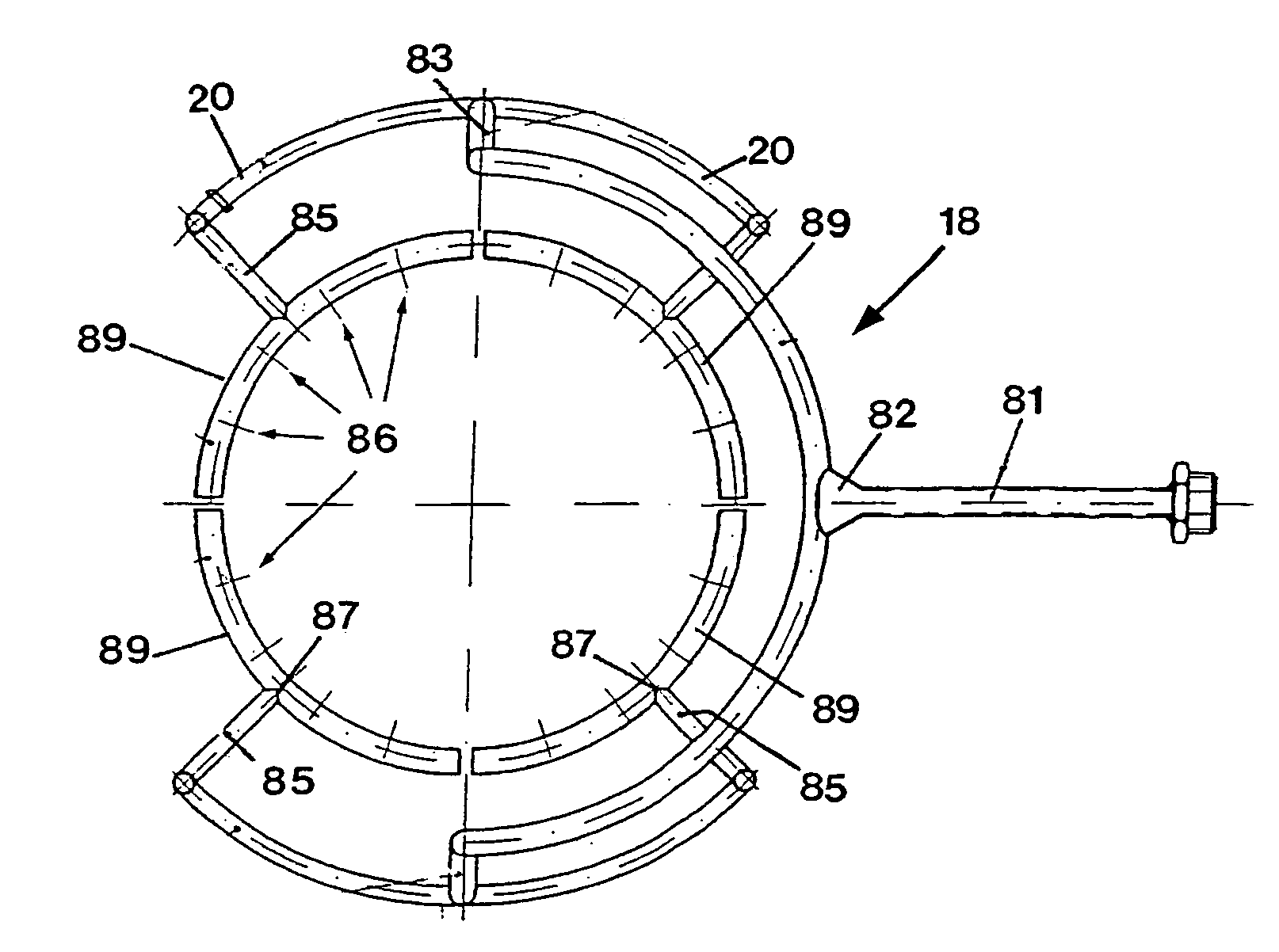 Resistance furnace with tubular heating element