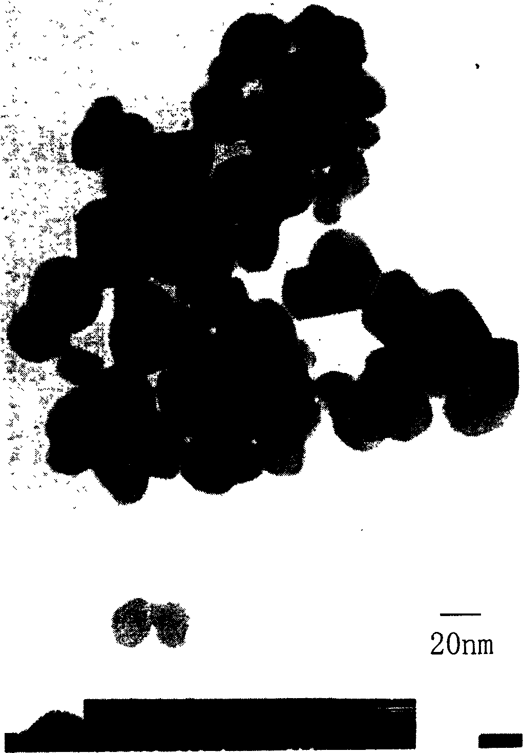 Device and method for preparing nanometer tungsten trioxide powder using ultrasonic spray microwave drying method