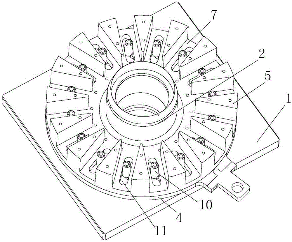 Motor stator coil and in-wire embedding slot insulation paper shaping device