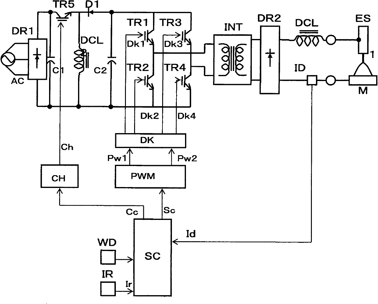 Electric arc welder