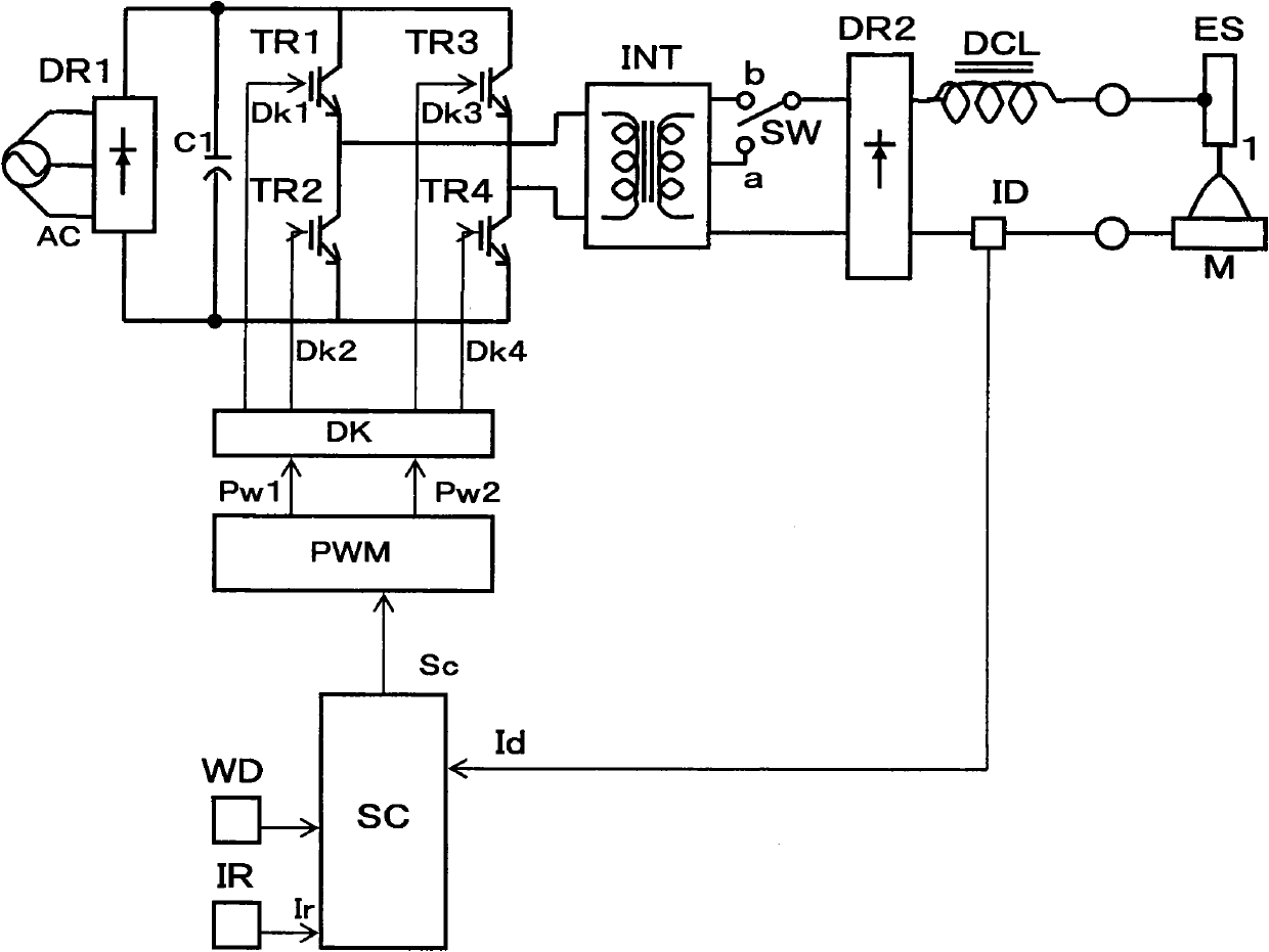 Electric arc welder