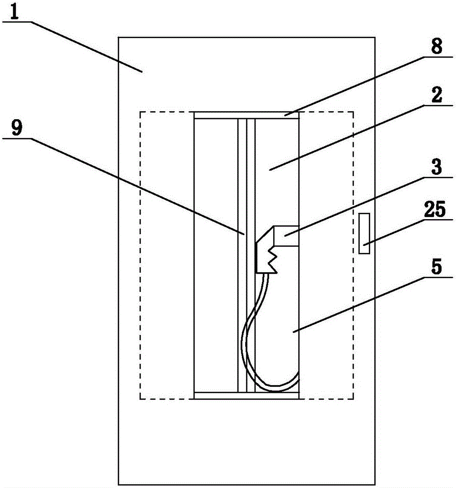 Dedicated double-door type protection device for intelligent charging pile of power system