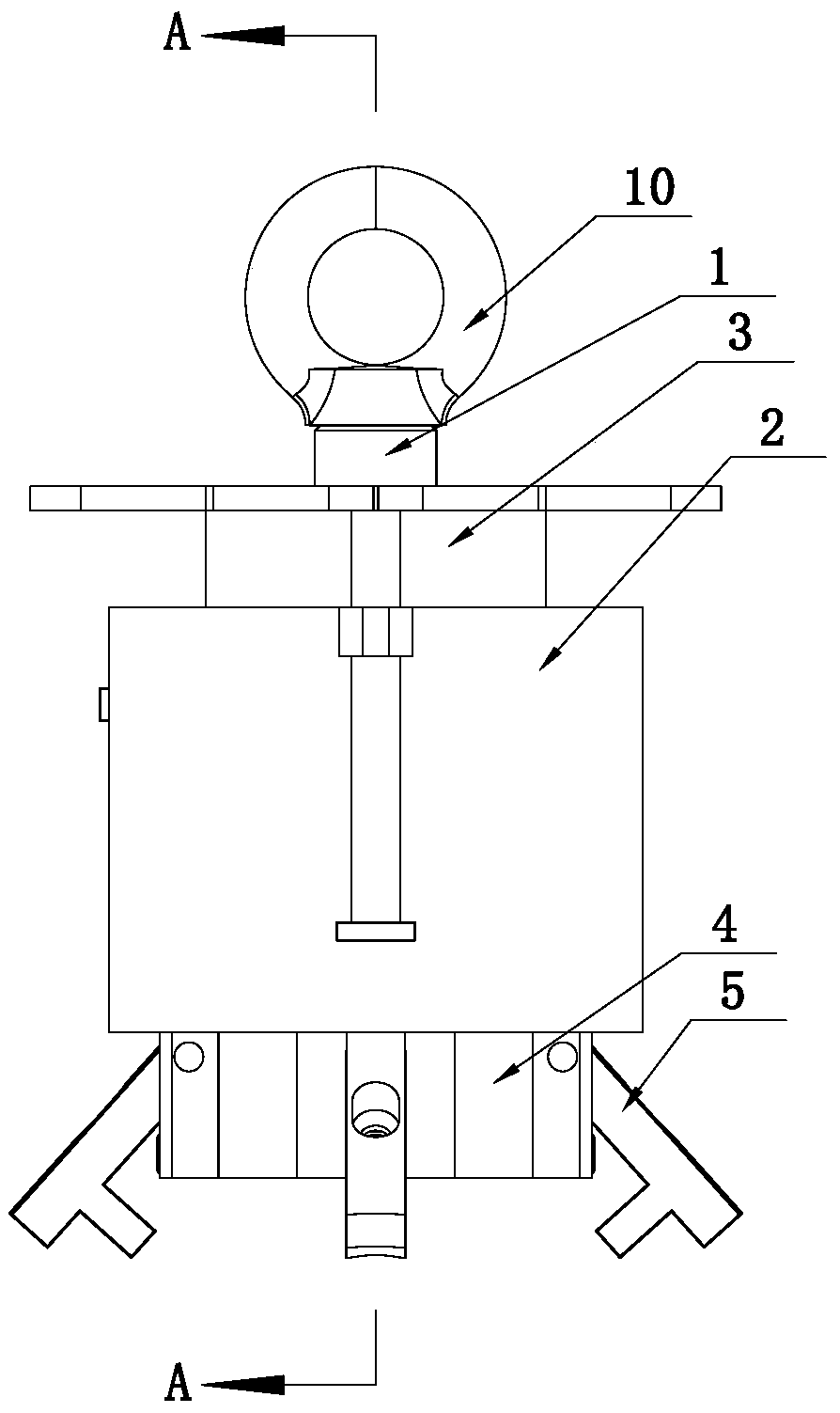 Lifting appliance for hoisting reactor core guide column