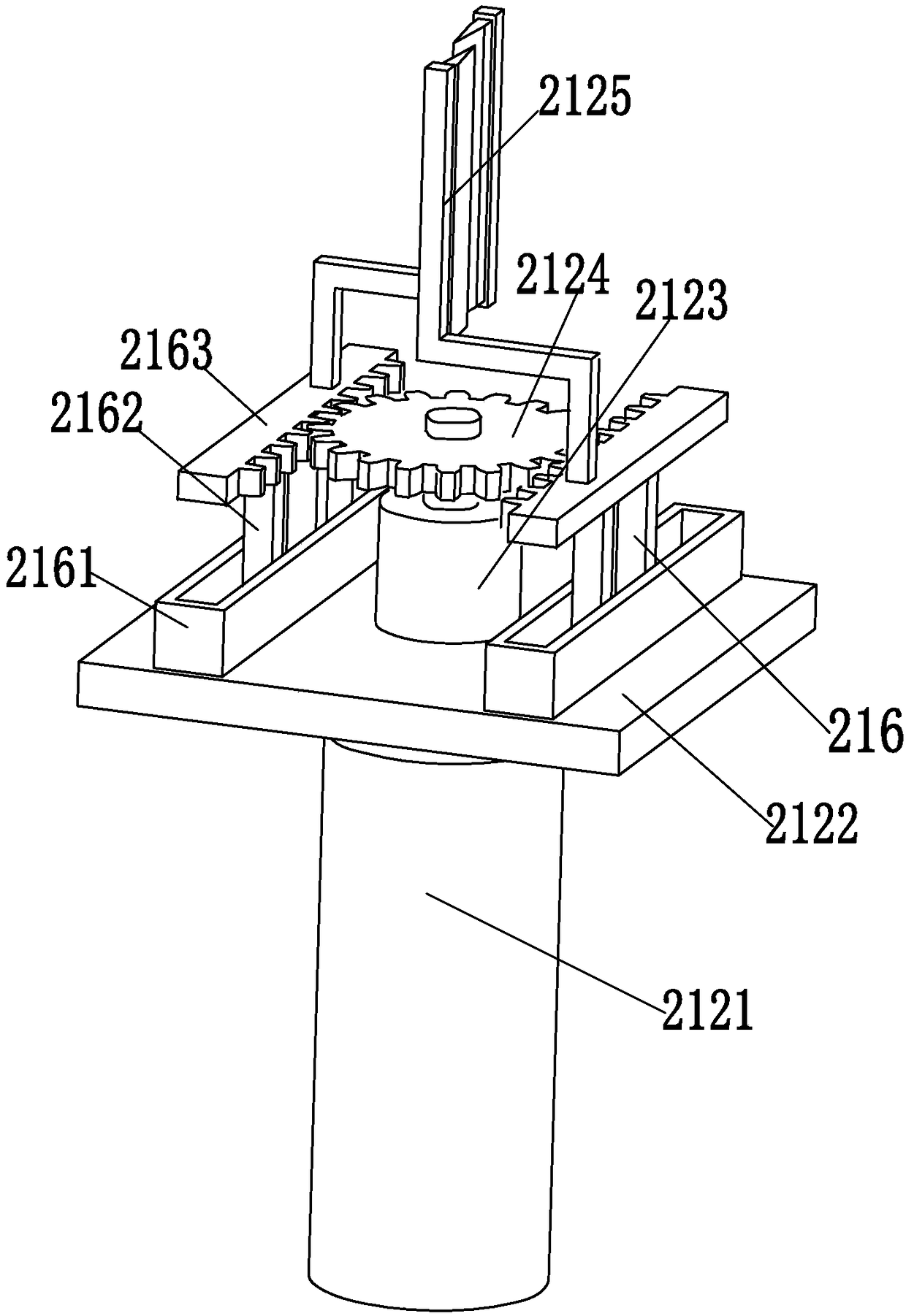 River channel construction gap processing and pouring device