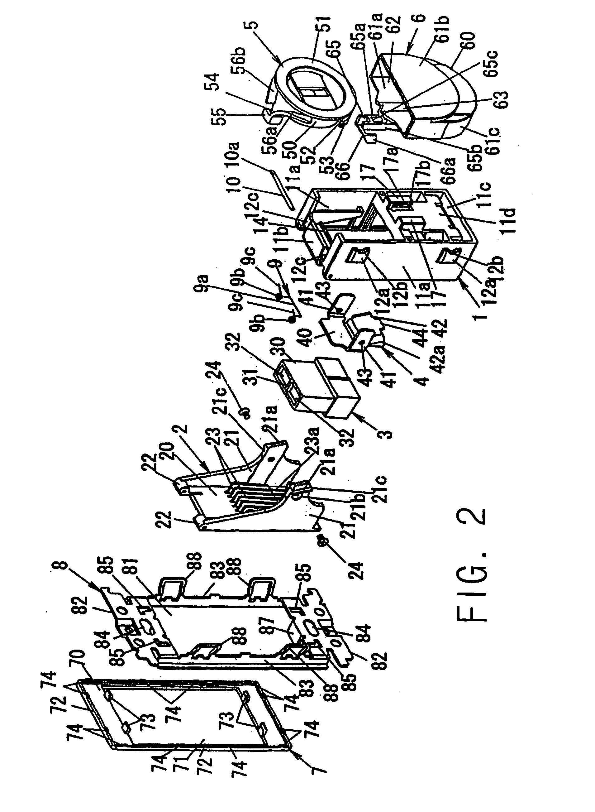 Wiring device for optical fiber