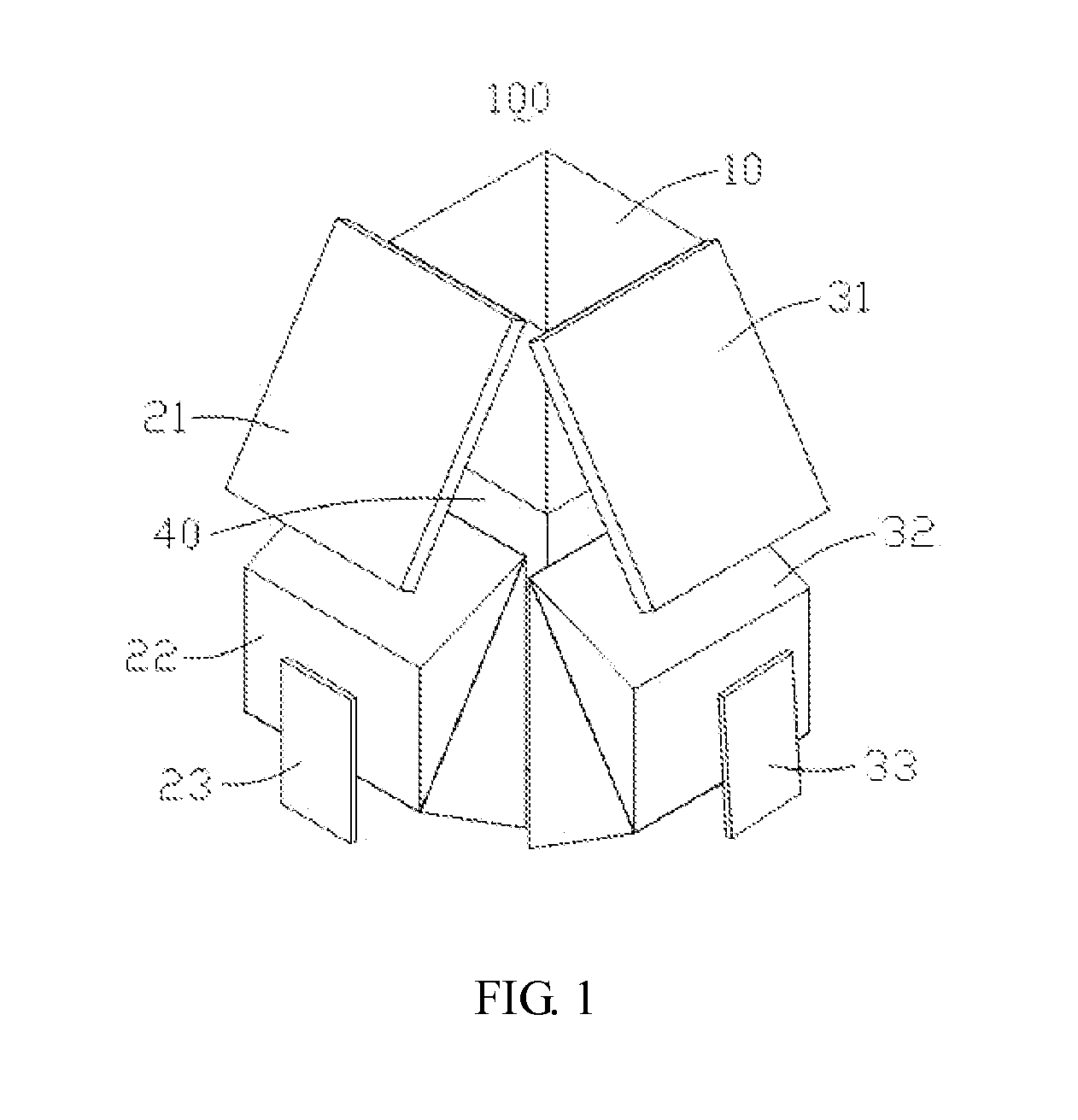 3D projection optical system and dual-chip light splitting and light combining module thereof