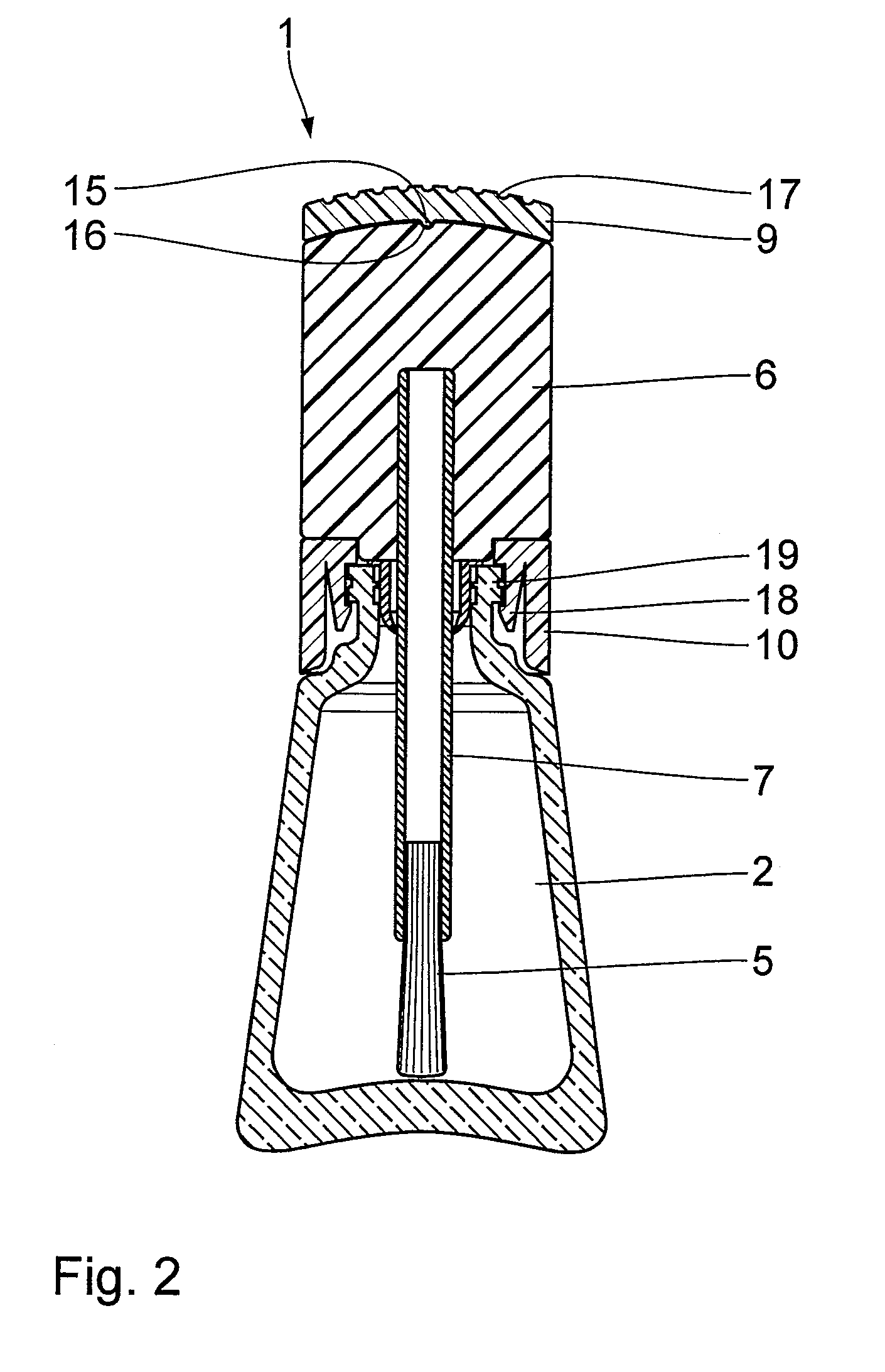 Cosmetic unit with swiveling closure