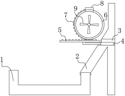 Efficient feeding device for cattle raising