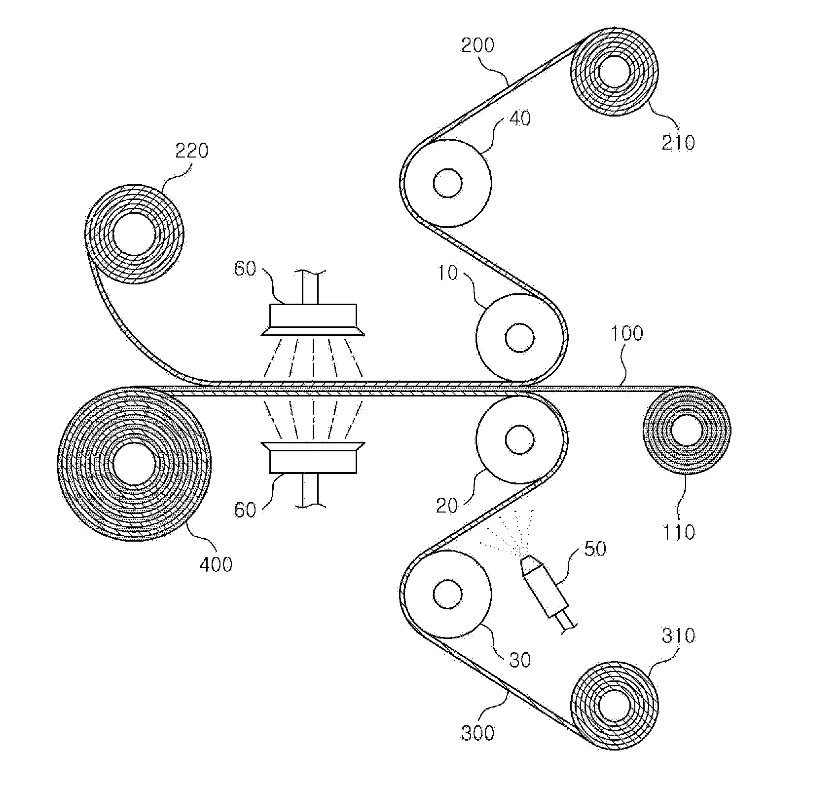 Method for manufacturing one-sided thin polarizing plate