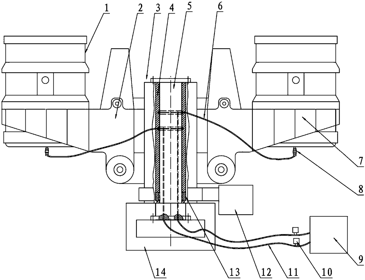 Argon blowing method of ladle turret and steel ladle argon blowing turret in continuous casting mode