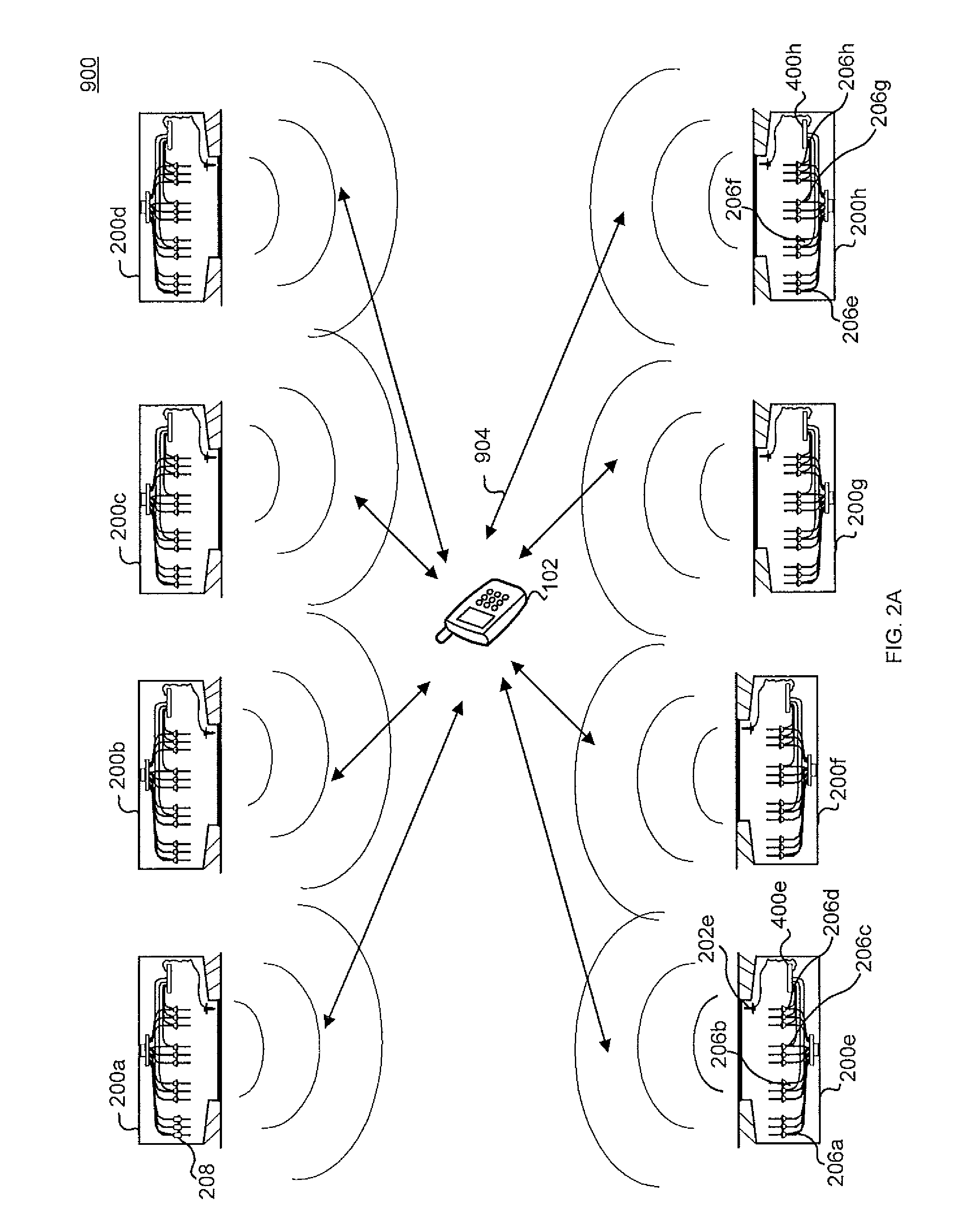 System and method for communicating power system information through a radio frequency device