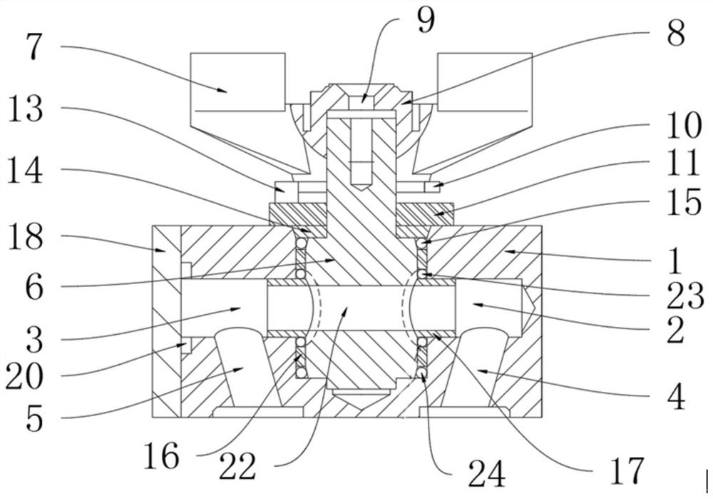 Two-way air pressure valve with large temperature bearing range for rail transit