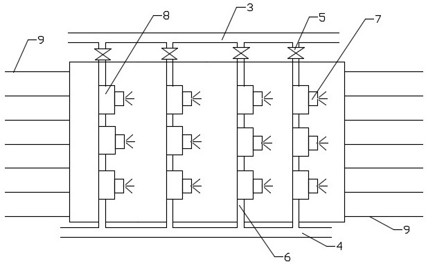 Water coating system and water coating method for glass fiber chopped strands