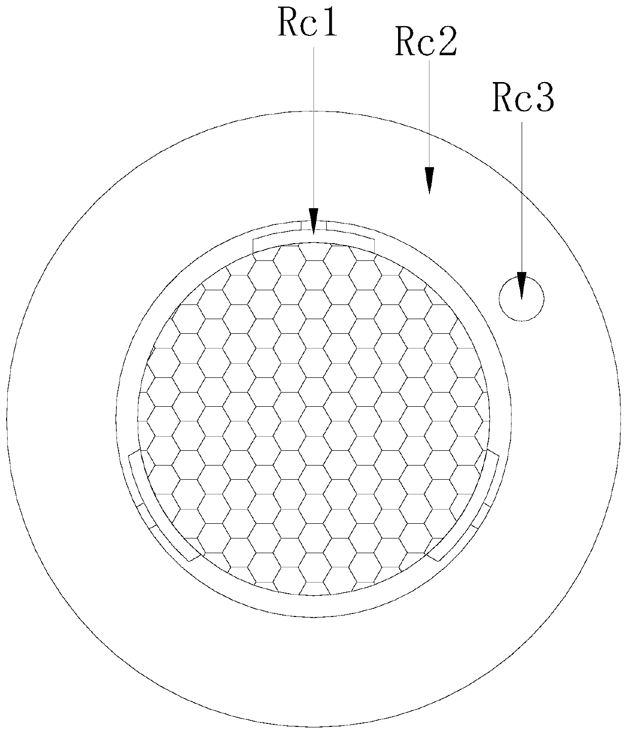 Round honeycomb ceramic automatic detecting device